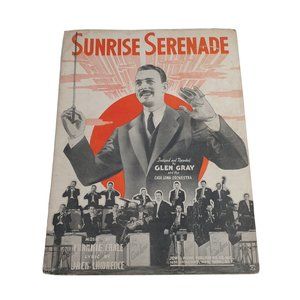 Vintage Sheet Music Sunrise Serenade 1938 Guitar Piano Voice Easy Listening